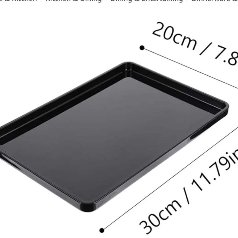 Black Acrylic tray 11.8x 7.8